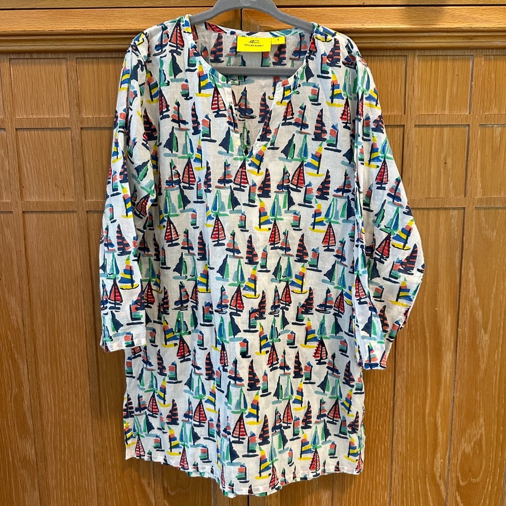 Roberta Roller Rabbit Girls Sailboat Kurta Coverup 4